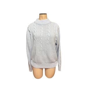 Y2K Partners by Mervyns Blue Cable Knit Sweater Women’s Medium Acrylic